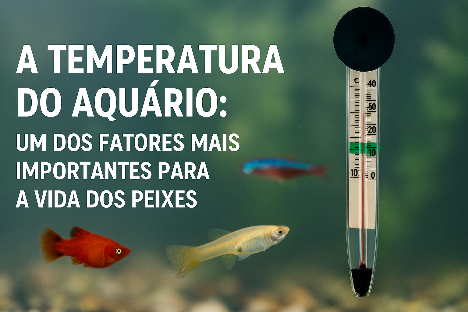 🌡️ A Temperatura do Aquário: Um dos Fatores Mais Importantes para a Vida dos Peixes