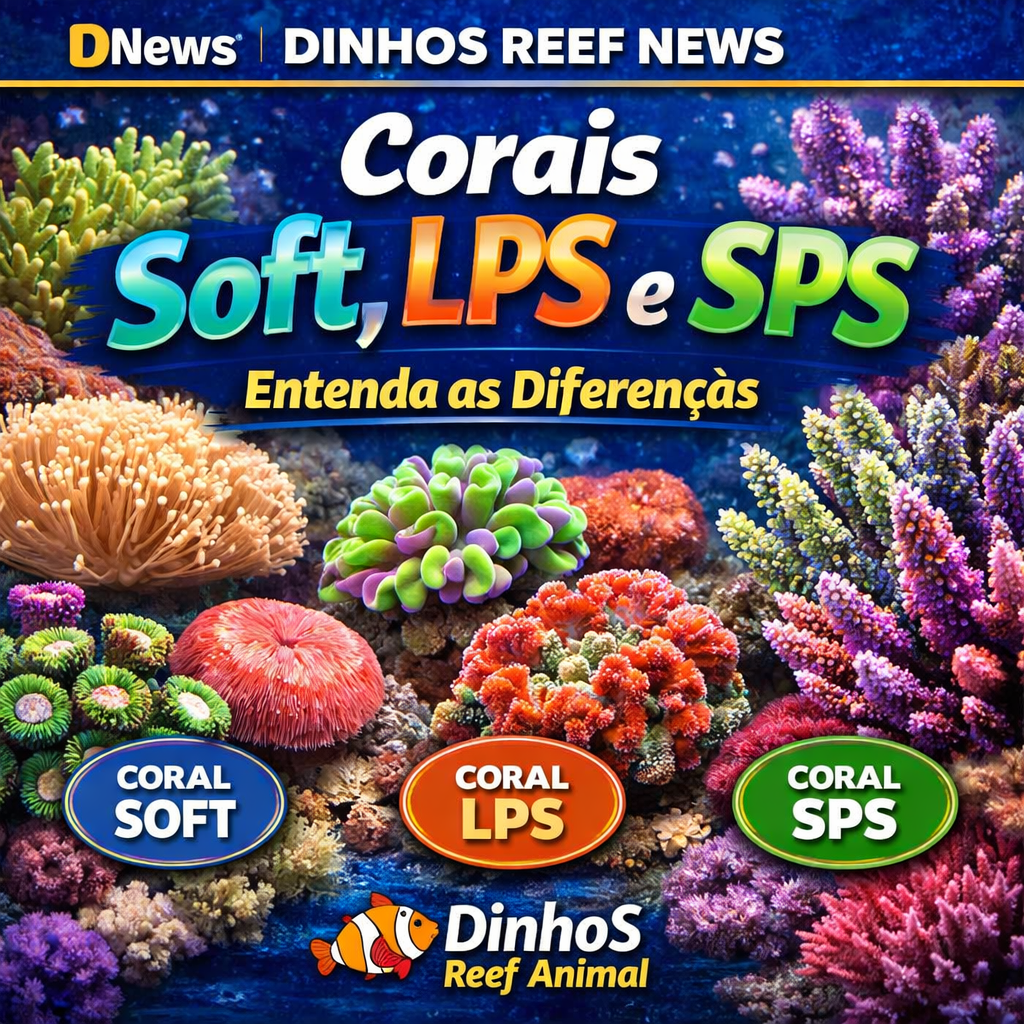 Corais Soft, LPS e SPS: Entenda as Diferenças no Aquário Marinho