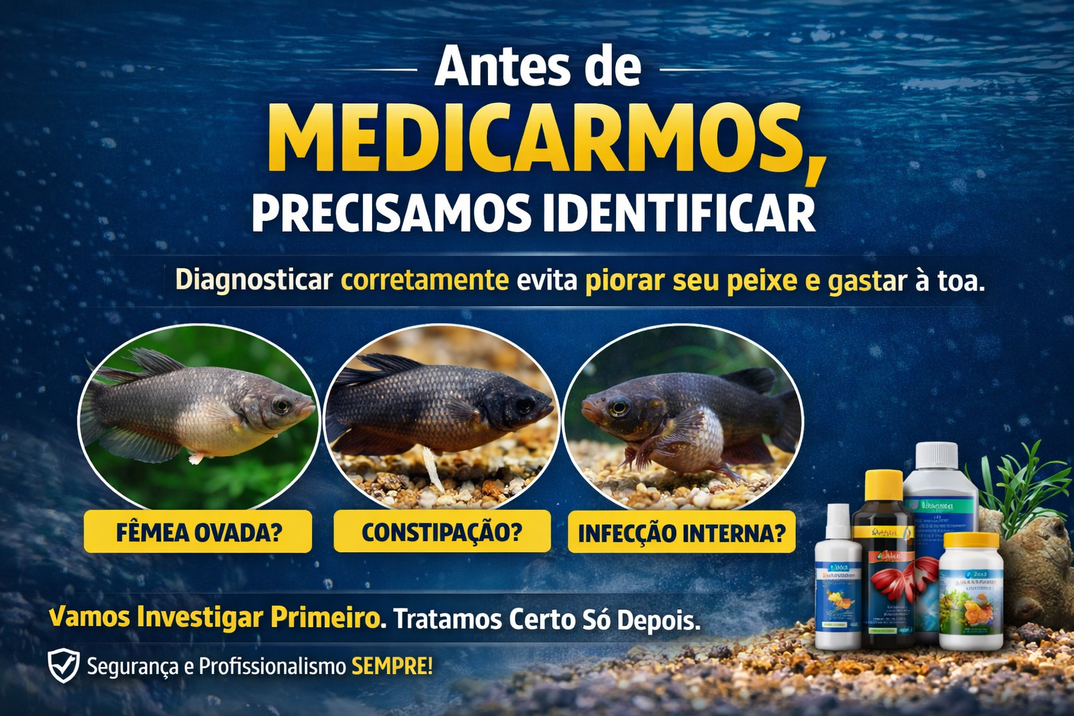 🐠 Betta Fêmea com Barriga Inchada