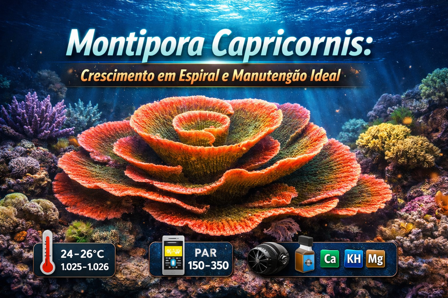 Montipora Capricornis: Guia Completo para Crescimento em Espiral e Saúde Máxima