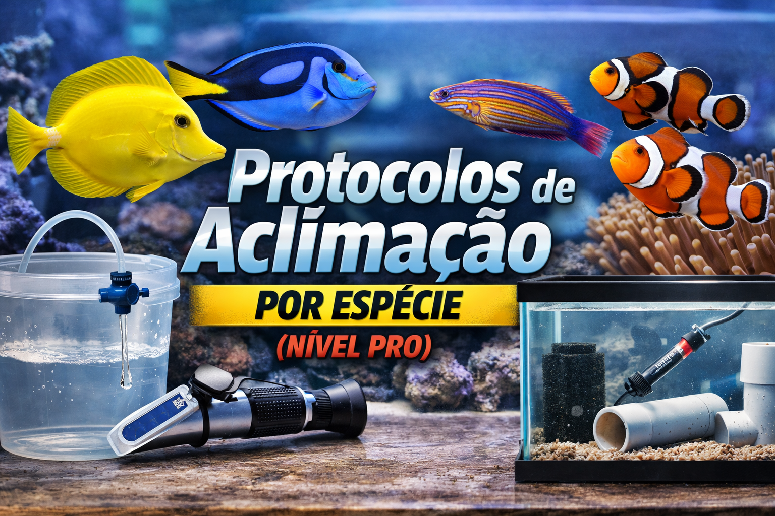 🐠 ACLIMATAÇÃO PROFISSIONAL DE PEIXES MARINHOS